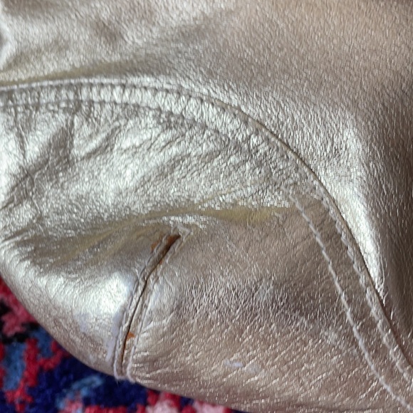 Vintage Cache gold shoulder bag fully lined - Picture 4 of 16